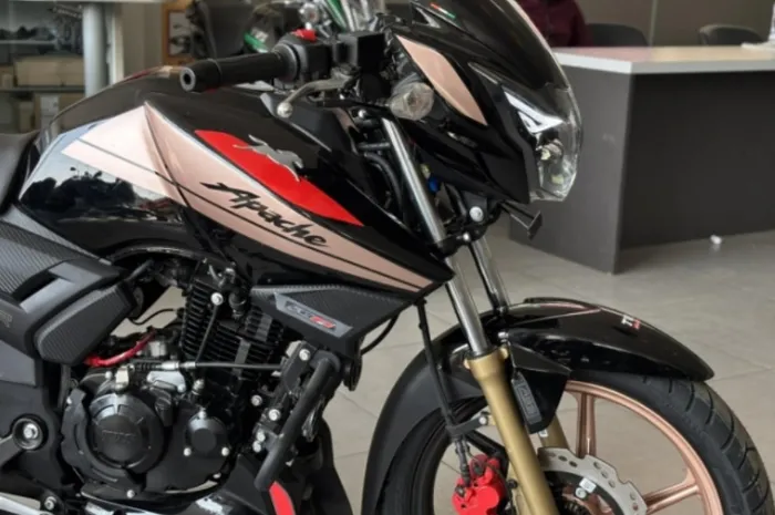 Headlamp Mirip Honda Tiger, TVS Apache RTR 160 2V Edisi Ulang Tahun Dijual Rp 26 Juta